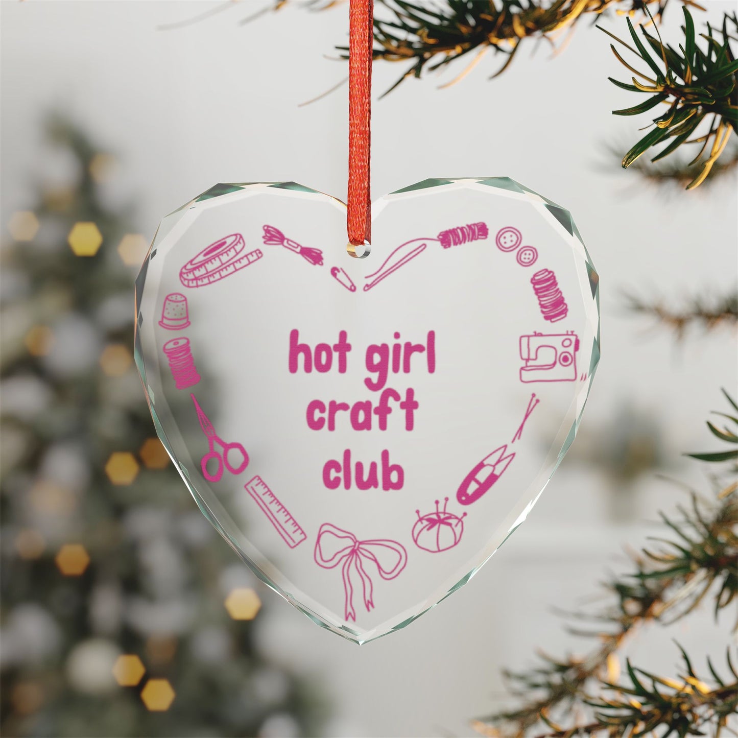 Hot Girl Craft Club Ornament