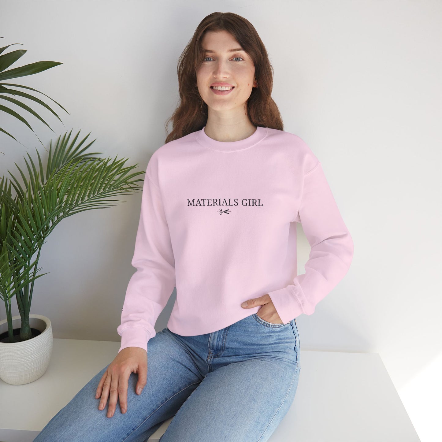 Embroidered Material Girls HGCC Crewneck
