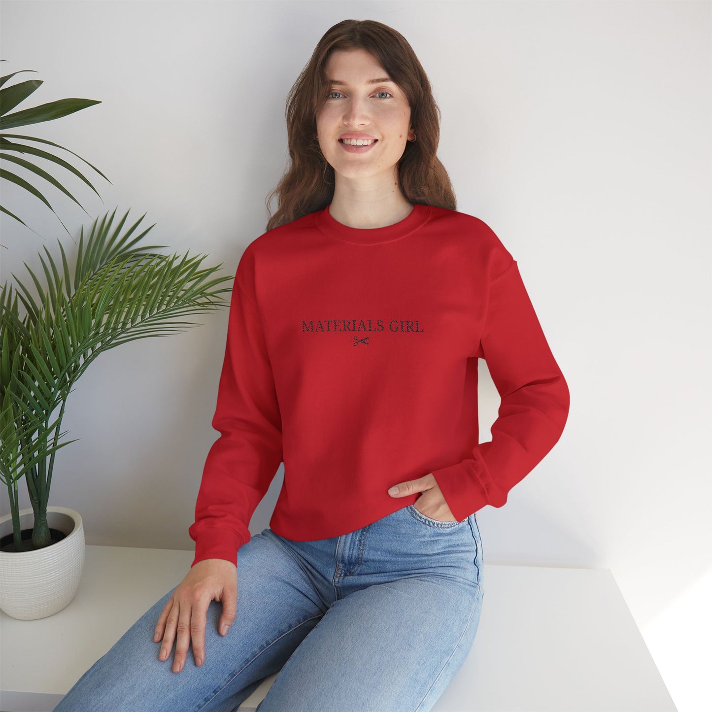 Embroidered Material Girls HGCC Crewneck