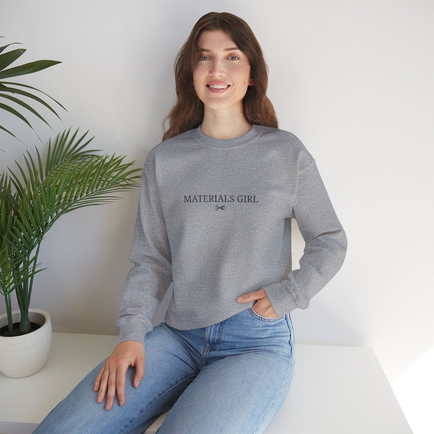 Embroidered Material Girls HGCC Crewneck