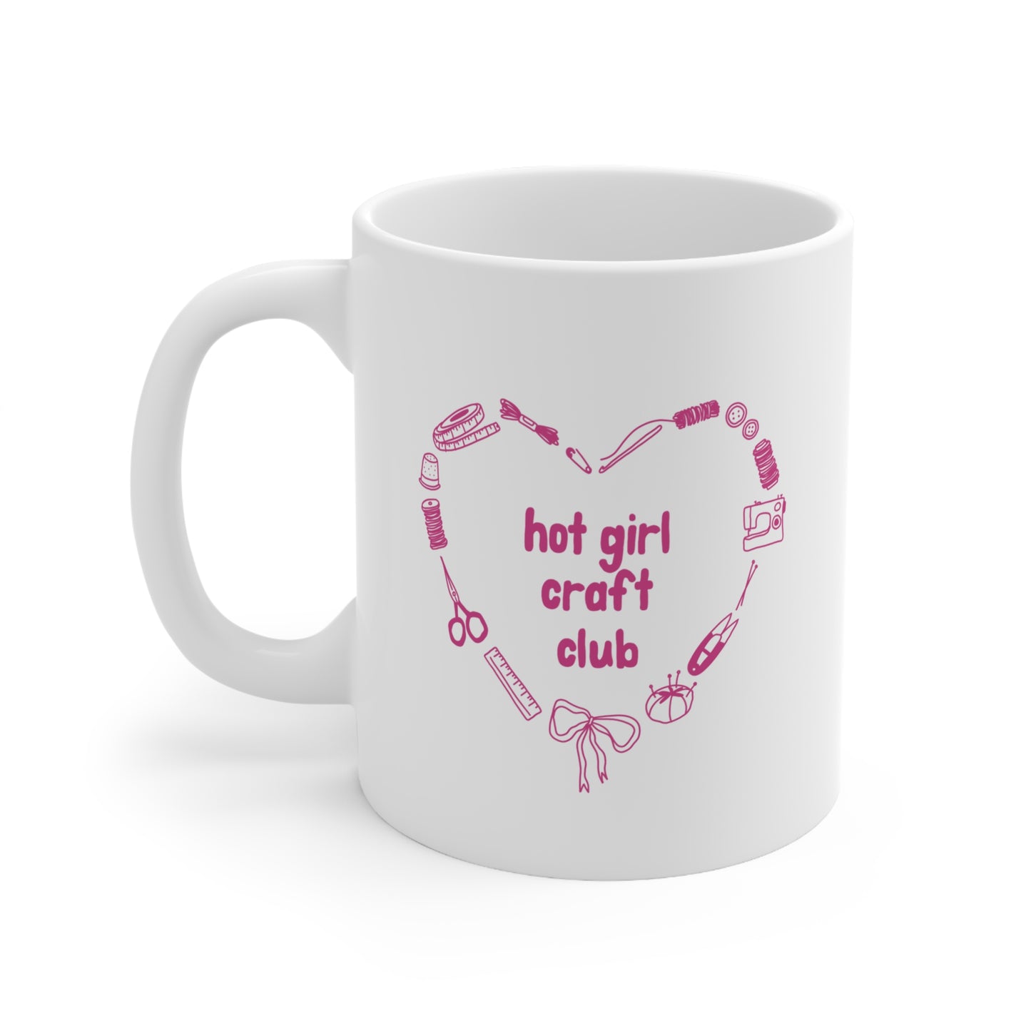 Hot Girl Craft Club Ceramic Coffee Cup