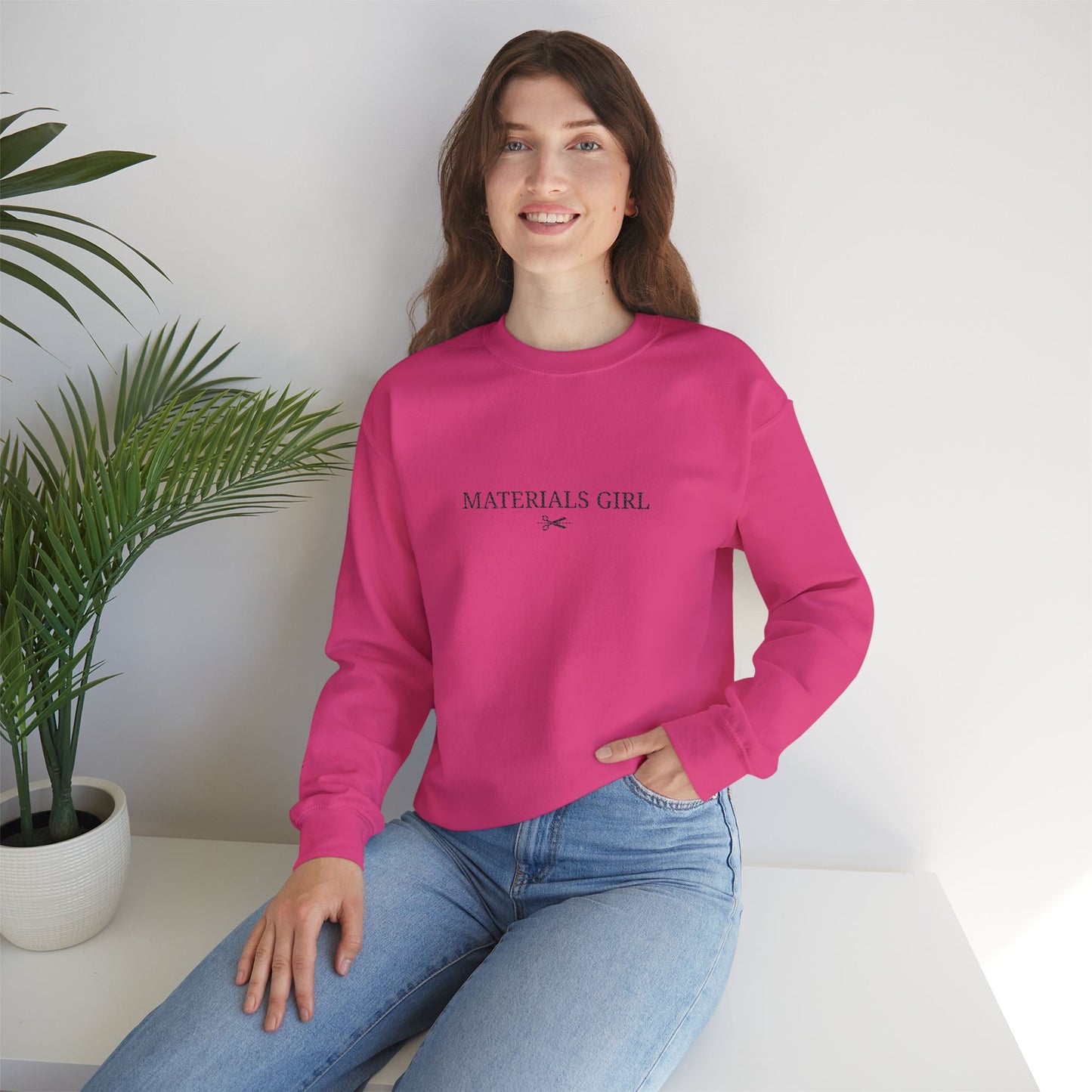 Embroidered Material Girls HGCC Crewneck
