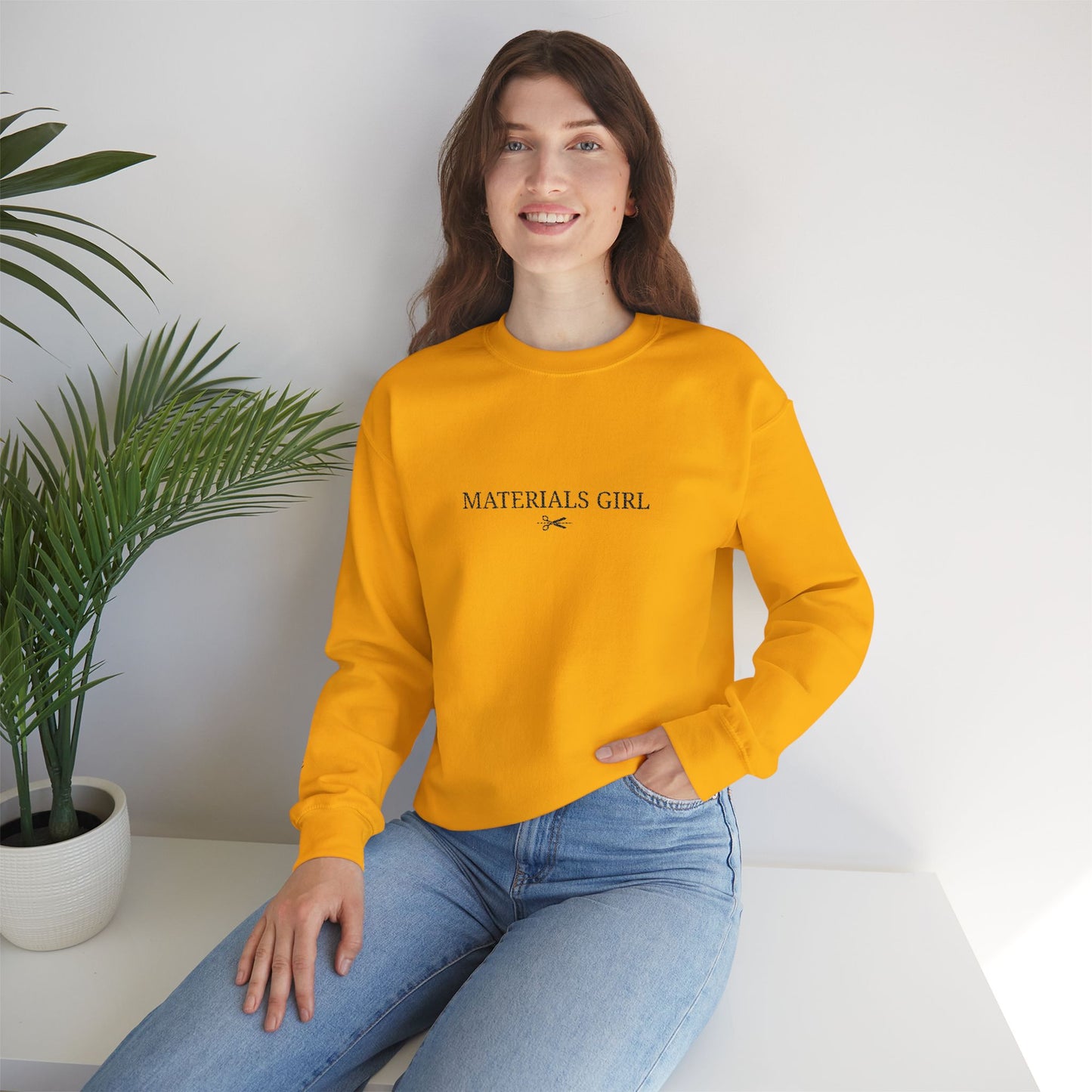 Embroidered Material Girls HGCC Crewneck